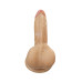 Gerçekçi Testisli Melez Dildo 15.5 cm
