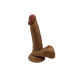 Gerçekçi Testisli Melez Dildo 18 cm