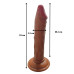 Gerçekçi Testissiz Melez Dildo 21 cm