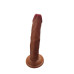 Gerçekçi Testissiz Melez Dildo 21 cm